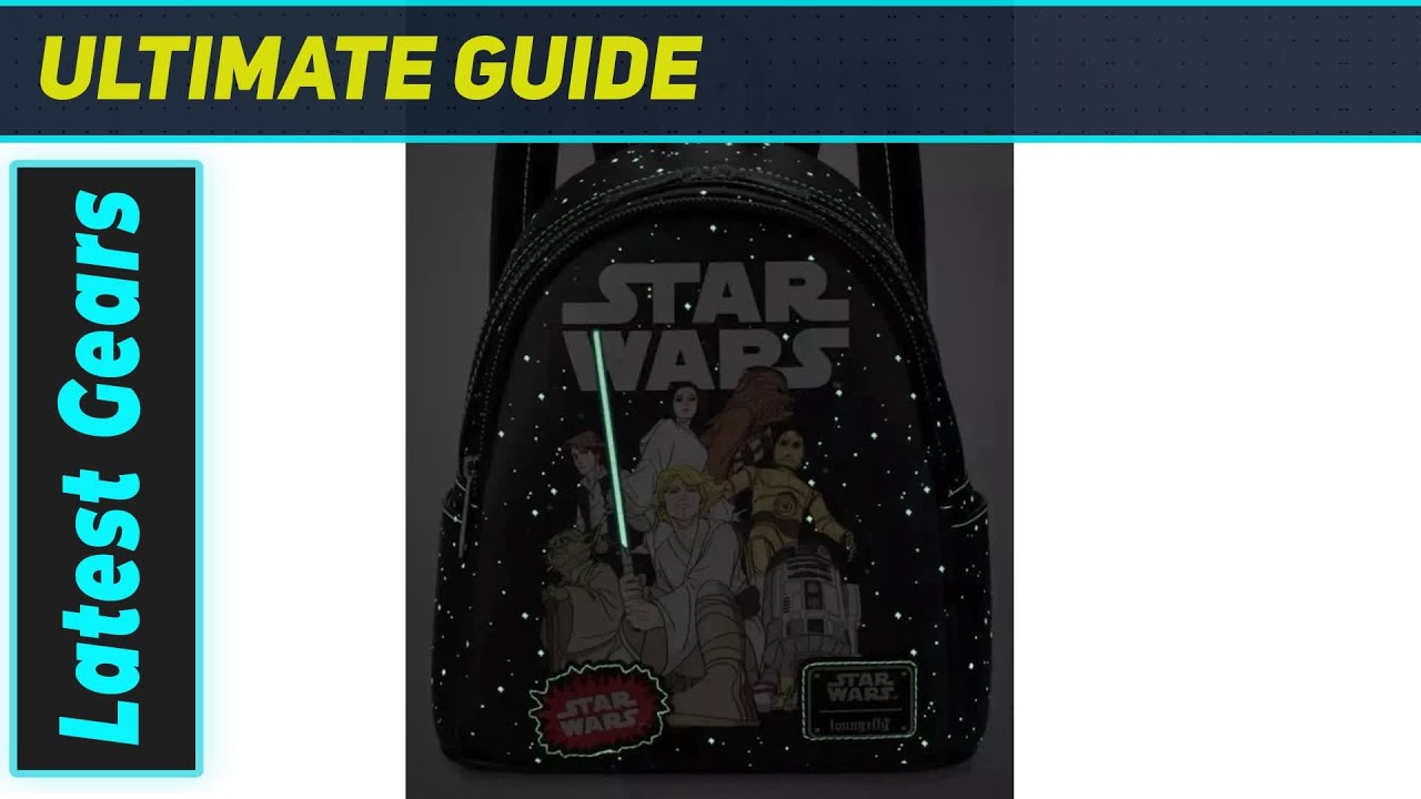 WDW Star Wars Mini Backpack: Celebrate the Saga with Glow-in-the-Dark Power!