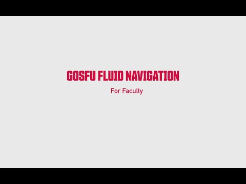 goSFU Fluid Navigation Faculty and Staff