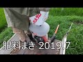 【米作り】 田んぼに肥料(カスタム)をまく 2019.7