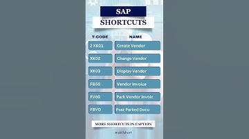SAP T-Code | Shortcuts #sap #shorts #shortcut