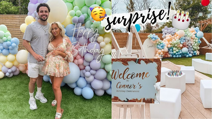 ¡Sorprendo a mi novio por su 28.º cumpleaños! Fiesta/Regalo revelado