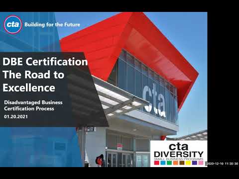 CTA Diversity Programs DBE Certification Process