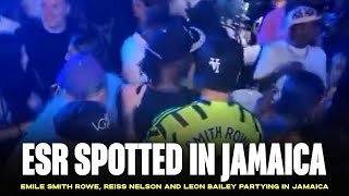 Emile Smith Rowe, Reiss Nelson and Leon Bailey partying in Jamaica