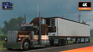 Peterbilt 379 + Cummins N14 | East St. Louis - Rockford | ATS 1.61 4K Gameplay + Wheel Cam screenshot 5