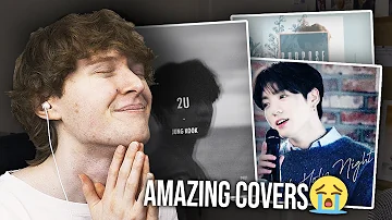 MORE AMAZING COVERS! (BTS JUNGKOOK - 2U, Purpose & Oh Holy Night | Covers Reaction/Review)