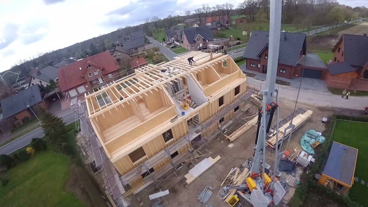 Holzrahmenbau in Zeitraffer