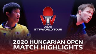 Tomokazu Harimoto vs Benedikt Duda | 2020 ITTF Hungarian Open Highlights (1/4)