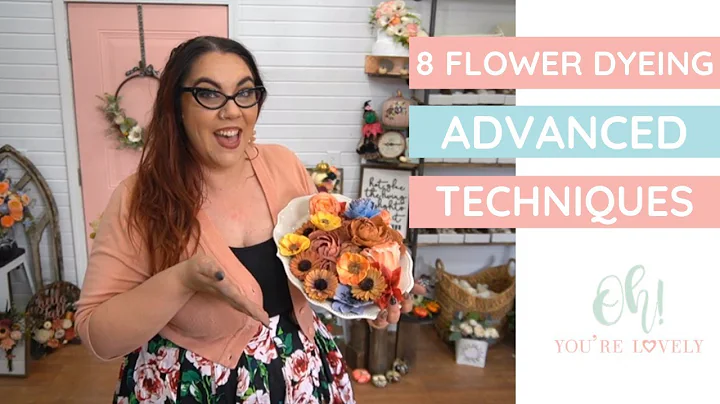 How to dye sola wood flowers- advanced techniques