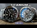 Seiko Prospex LX TITANIUM Spring Drive! SNR027 and SNR035 Full Review and Comparison