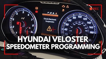 Hyundai Veloster S6JBAKSE Dash Speedometer Programming with FORZA 614 by OBD2 or Dash Plug