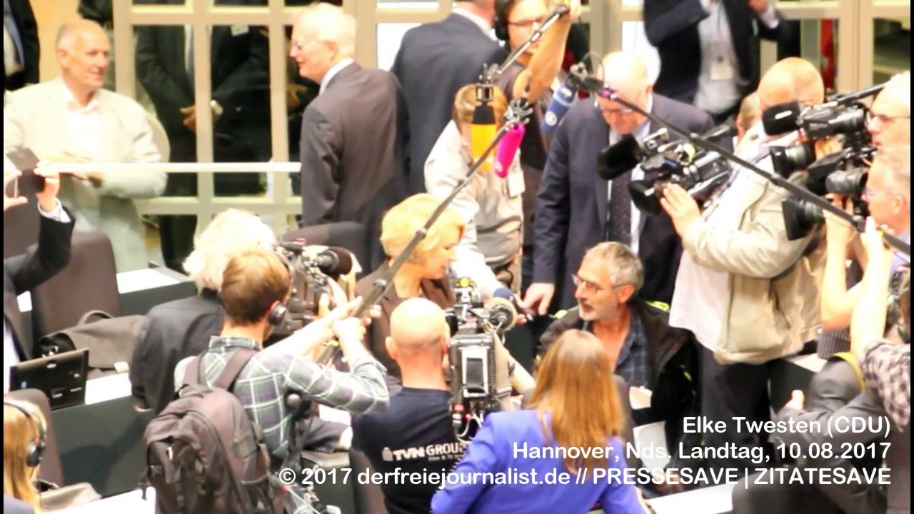 Elke Twesten (CDU), 1  Auftritt Nds. Landtag