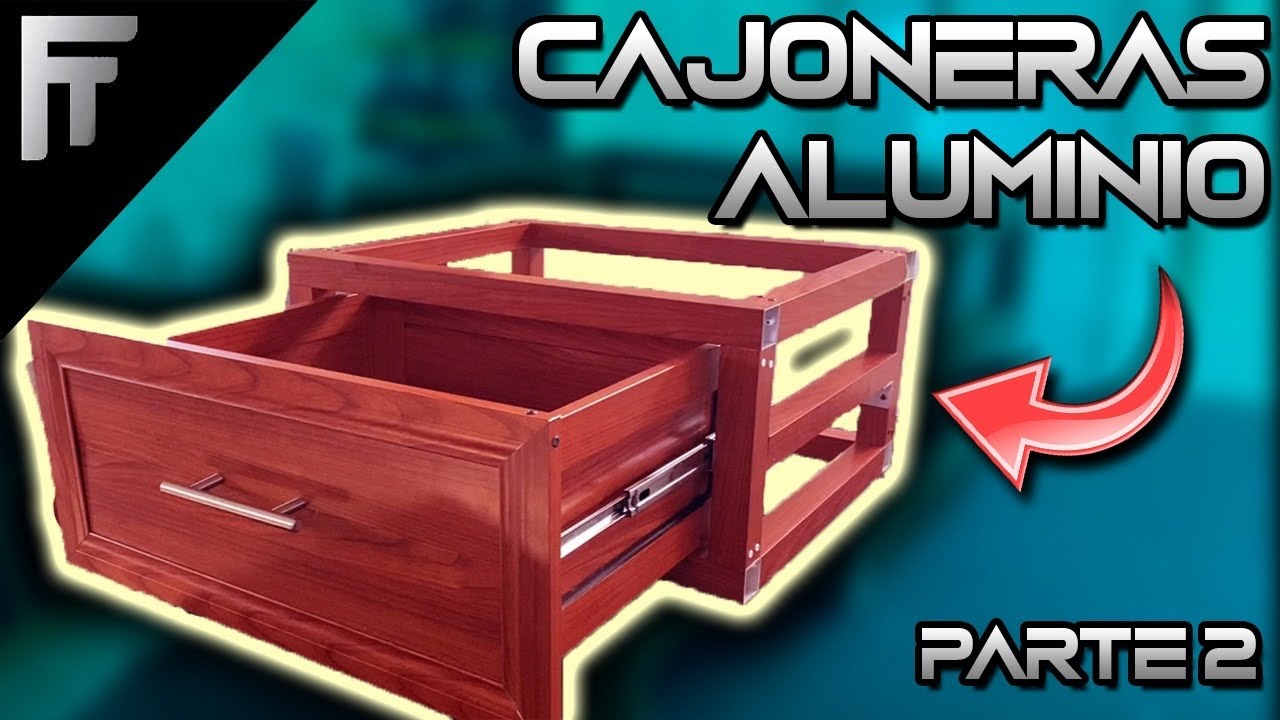 Cómo fabricar cajoneras en aluminio con estructura para empotrar PARTE