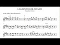 Lamento Boliviano - Enanitos Verdes - (PlayBack) Partitura para Saxo Alto, Saxo Barítono