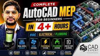 Complete AutoCAD MEP For Beginners in Hotel | HVAC | Electrical | Plumbing