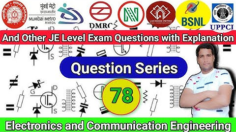 Class-78 | Delhi Metro | Question Series | Electronics | Important Questions | Exam Guru | #DMRC
