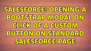 Salesforce: Opening a bootstrap modal on click of a custom button on standard salesforce page