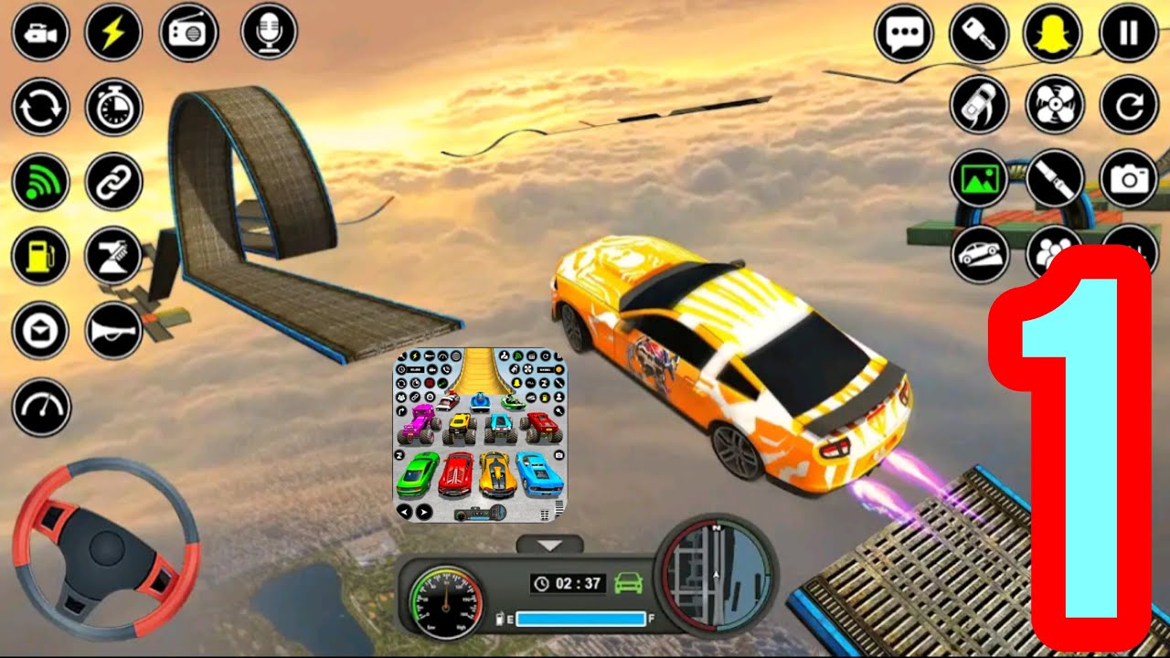 Crazy Ramp Crazy Ramp Car Stunt Master 3D Gameplay walkthroug Part 1 - YouTube