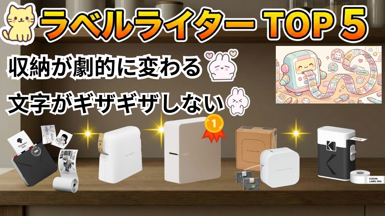 【2026年最新】ラベルライターおすすめTOP5！テプラ・ピータッチ徹底比較【スマホ専用/収納】