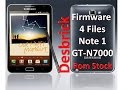 Firmware 4 Files Samsung Note 1 GT-N7000 / Software / Rom Stock / Solved Done 2017