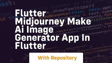 flutter midjourney make ai image generator app in flutter