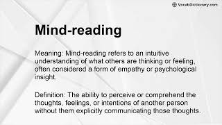 Mind-reading Meaning