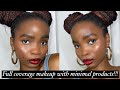 How to FULL COVERAGE MAKEUP with LESS PRODUCTS | QUICK METHOD!