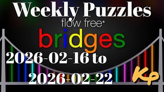 Flow Free Bridges - Weekly Puzzles - Extreme Cornerless - 2026-02-16 to 22 - February 16 to 22 2026 screenshot 5