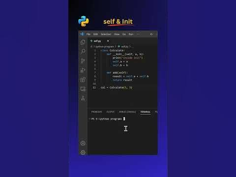 Unraveling the Secrets of init and Self in Python 🐍 - YouTube