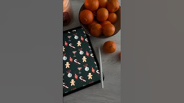 Draw with me a Christmas pattern 🍩 Process in Procreate #pattern #procreate #christmas #howtodraw