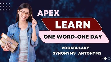 Use and Meaning of word "APEX" | English Vocabulary | Learn English Everyday | Tutor Mentor