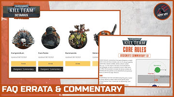 KILL TEAM ERRATA FAQ COMMENTARY 2021 - Your Questions Answered (MAYBE)! Warhammer 40k How To Play
