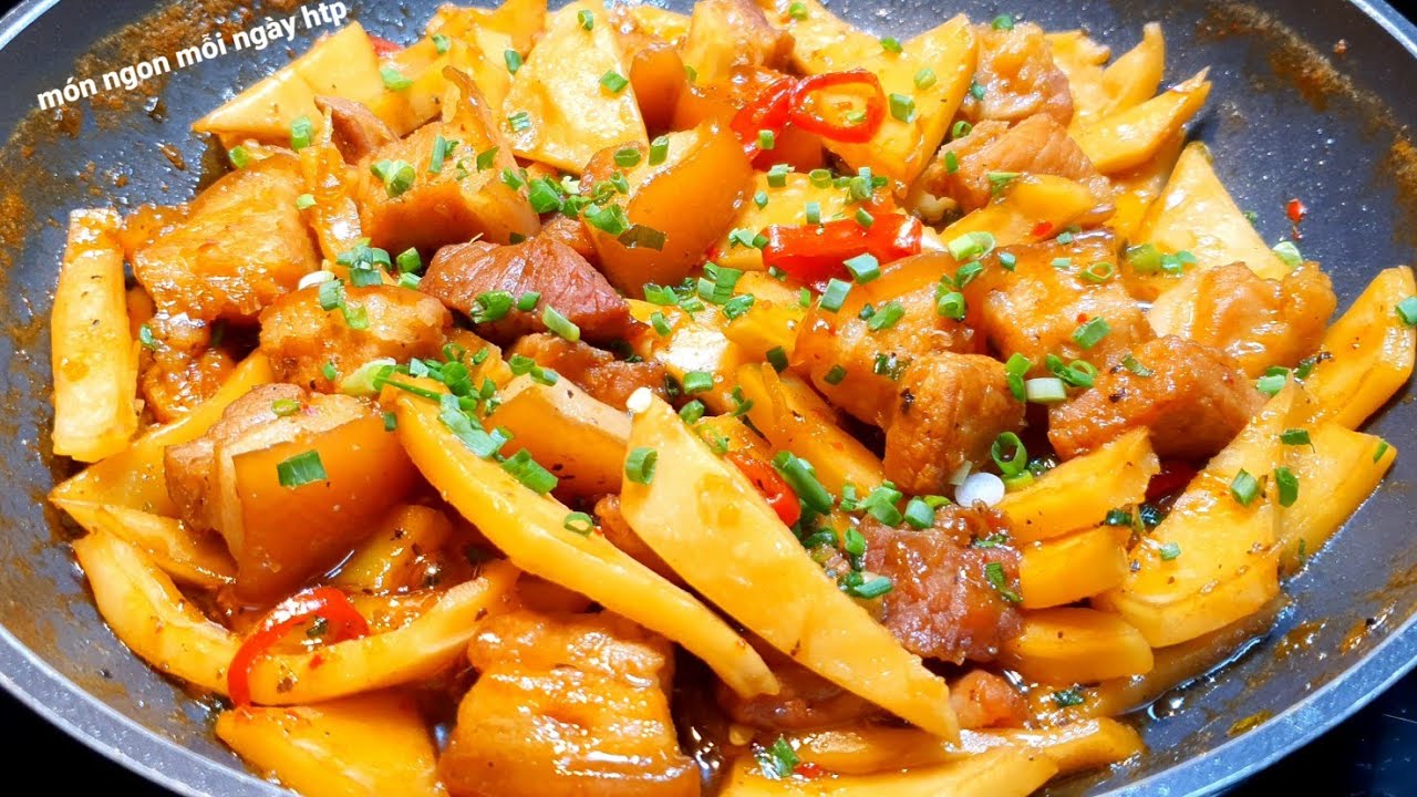 CÁCH LÀM THỊT KHO DỪA thơm ngon lạ miệng | món ngon mỗi ngày htp - YouTube