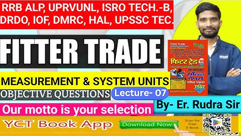 RRB, ALP, UPRVUNL, ISRO, DRDO, FITTER TRADE|| Lec.7 || Study Material & MCQ