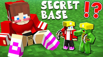 How Mikey and JJ FOUND The MOST SECRET BASE Inside JJ GIRL ? - in Minecraft (Maizen)