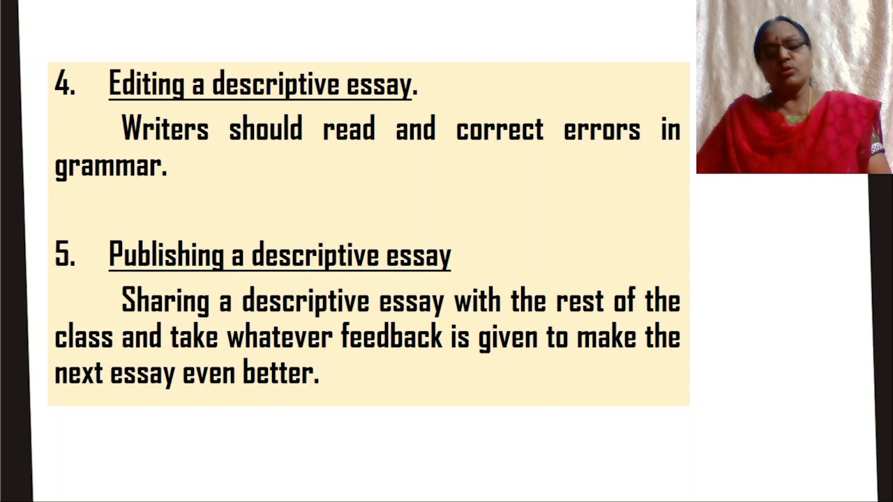 descriptive essay class 12 isc