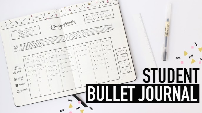 Bullet Journaling FOR STUDENTS  back-to-school planner for online work 