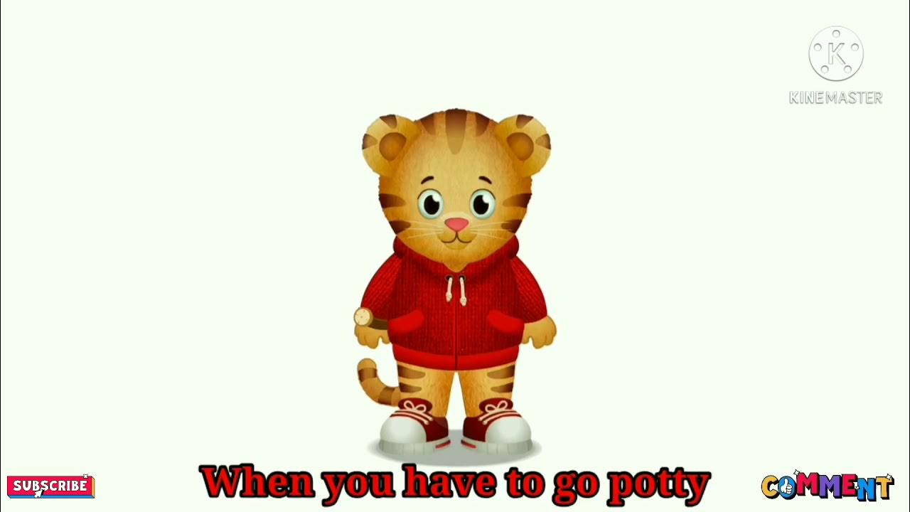 Daniel Tiger's Potty training song toddlers potty training nursery rhyme when you have to go