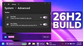 New Windows 11 26H2 Build 26300.8346 – New Run Box Design, File Explorer, Widgets (Experimental)