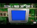Testing a FREE Memorex 20" CRT TV