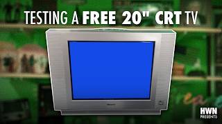 Testing a FREE Memorex 20 CRT TV