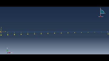 Cantilever beam with Triangular loading solved on Abaqus