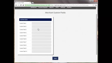 Avant-Garde Gateway: Custom Fields
