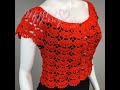 Blusa  Bolero Crochet parte 1 de 2