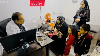 Taking Atefeh to the doctor, buying toys and clothes for children