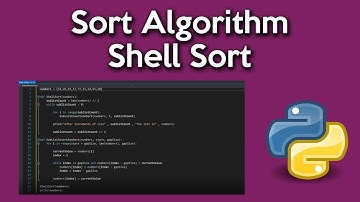 Python Sort Algorithms - Shell Sort