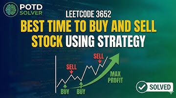 🔥 LeetCode 3652 | Best Time to Buy & Sell Stock using Strategy 📈 | POTD #potd #leetcode 