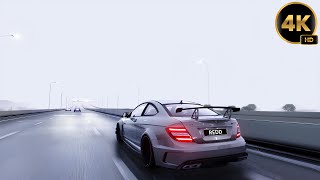 833HP & Mercedes C63 AMG | Shutoko in Foggy Weather | Assetto Corsa 4K