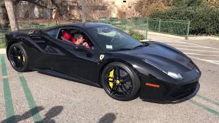 Ferrari 488 gtb by a hot blond ...