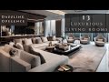 Dazzling Opulence: 13 Modern Large Living Room Designs in Dark Color Scheme | Luxury Home tour
