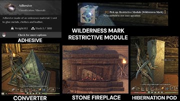 Wilderness Mark Restrictive Module, Adhesives, Stone Fireplace - Soulmask Gameplay